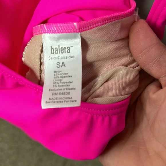 NEW hot pink tank leotard (AM, AL) - Picture 3 of 3